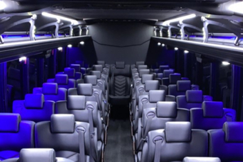 Palm Bay Charter Bus Interior
