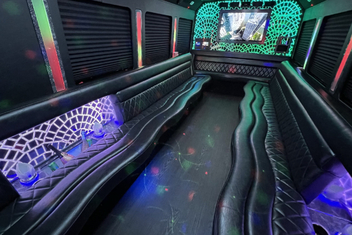 Palm Bay Limo Bus Interior