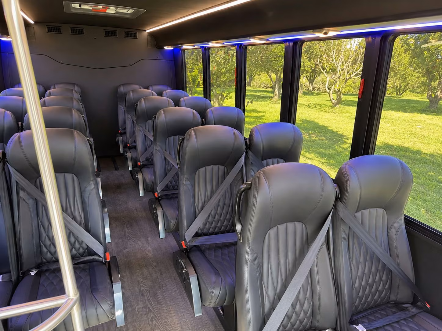 18 passenger minibus interior