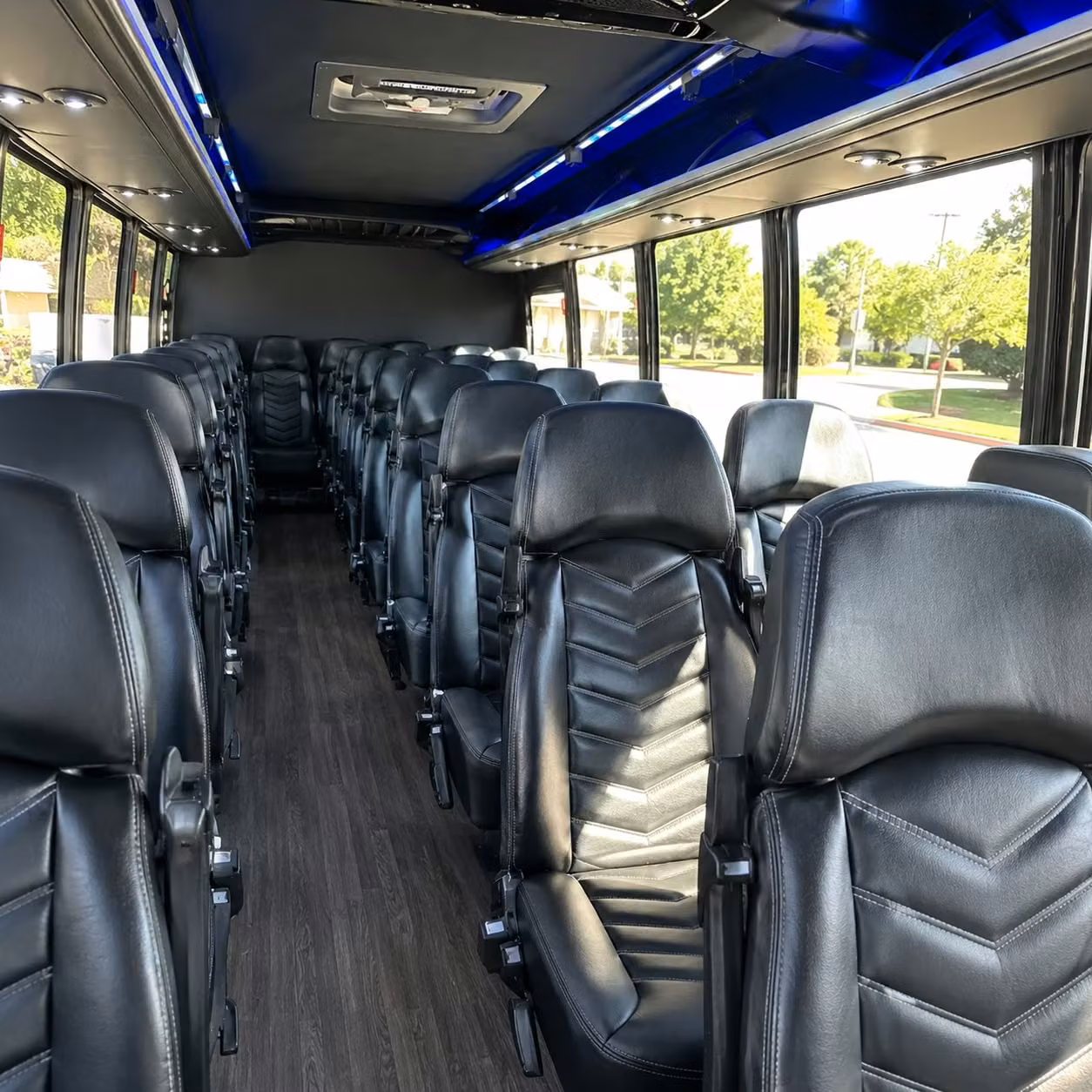 28 passenger minibus inside