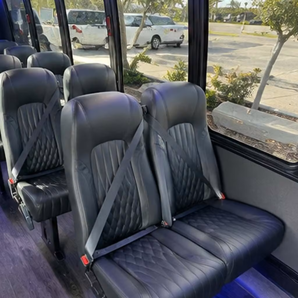 28 passenger minibus interior