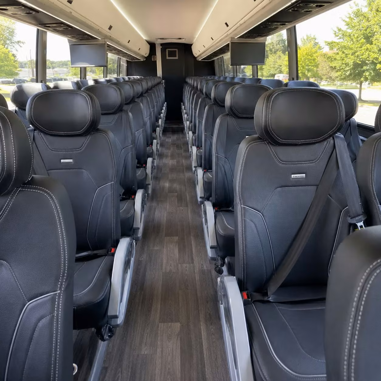 palm bay charter bus interior