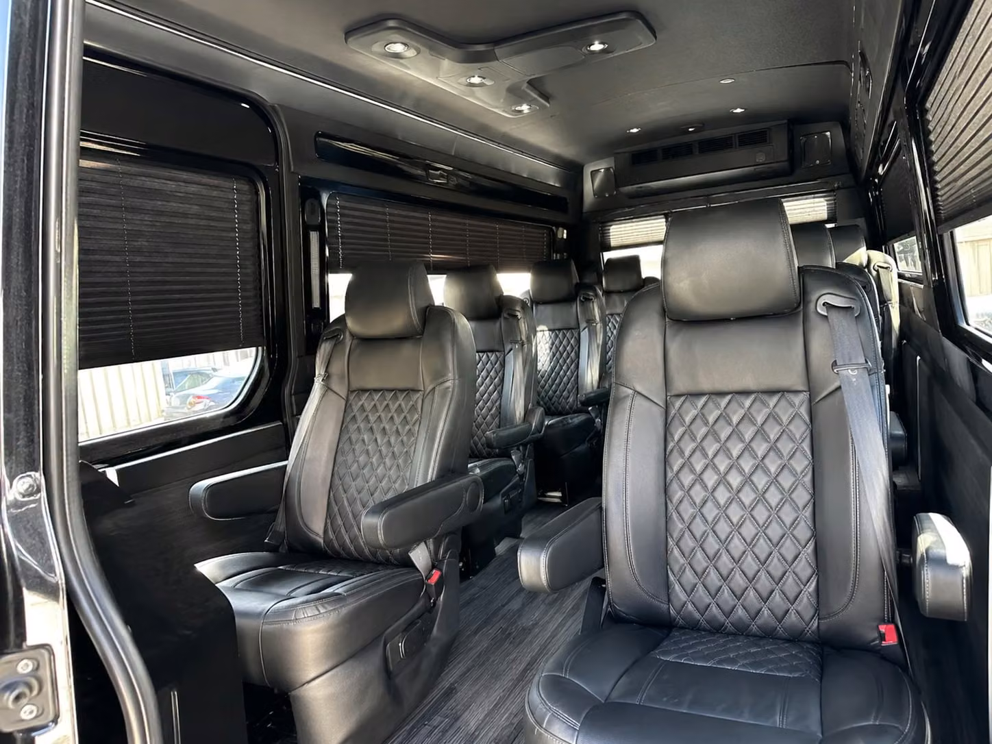 sprinter van with driver inside